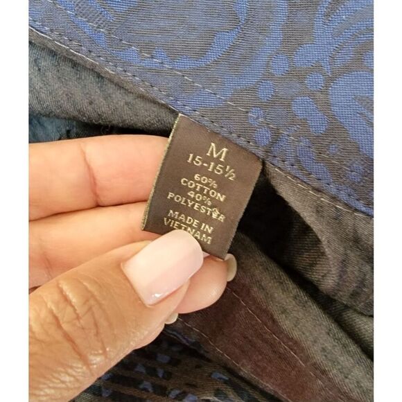 Tasso Elba Paisley-Print Shirt M - Picture 4 of 8